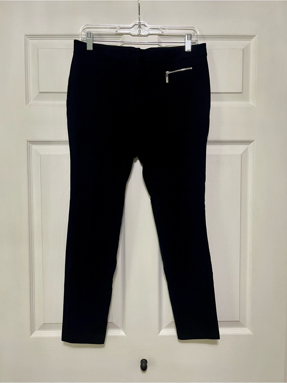 Vince Camuto Classic Black Slim Zip-Pocket Ankle Pants Size 8